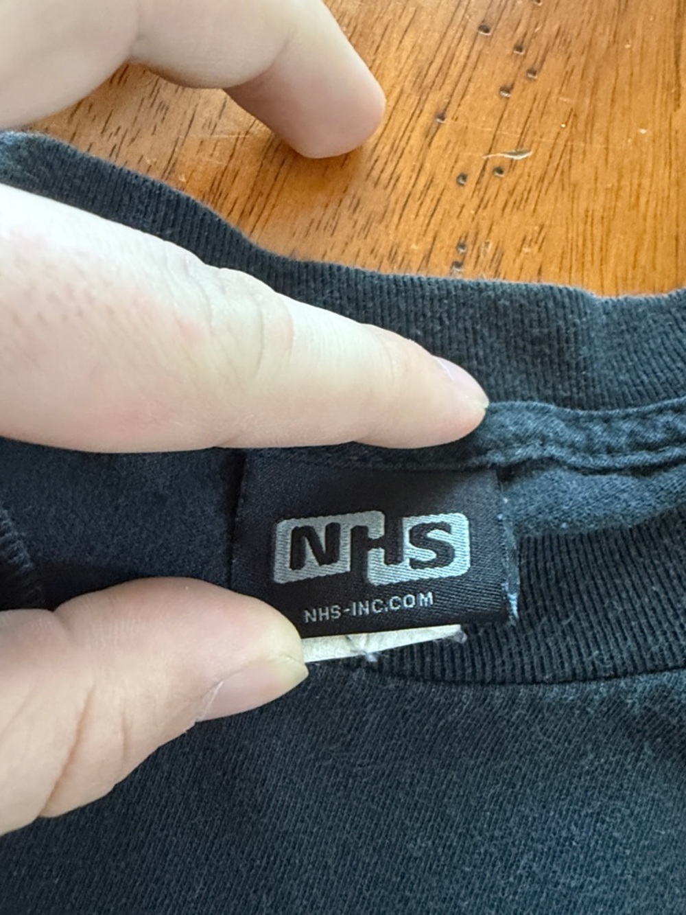 NHS Black Logo Tee - Picture 2 of 3